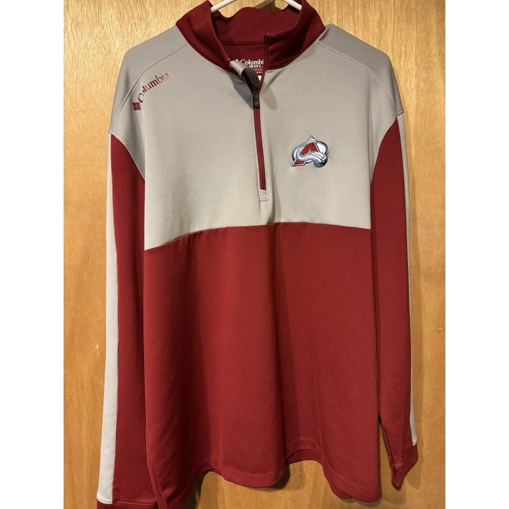 Colorado Avalanche Columbia Poly 1/4 Zip XL
